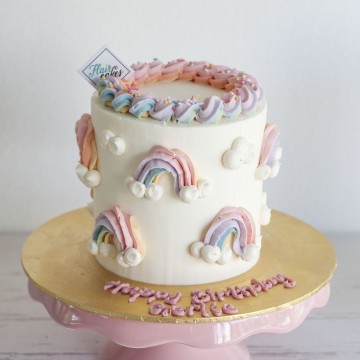 4 Inch Rainbow Cake